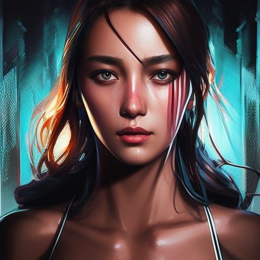 Street Girl at Night
