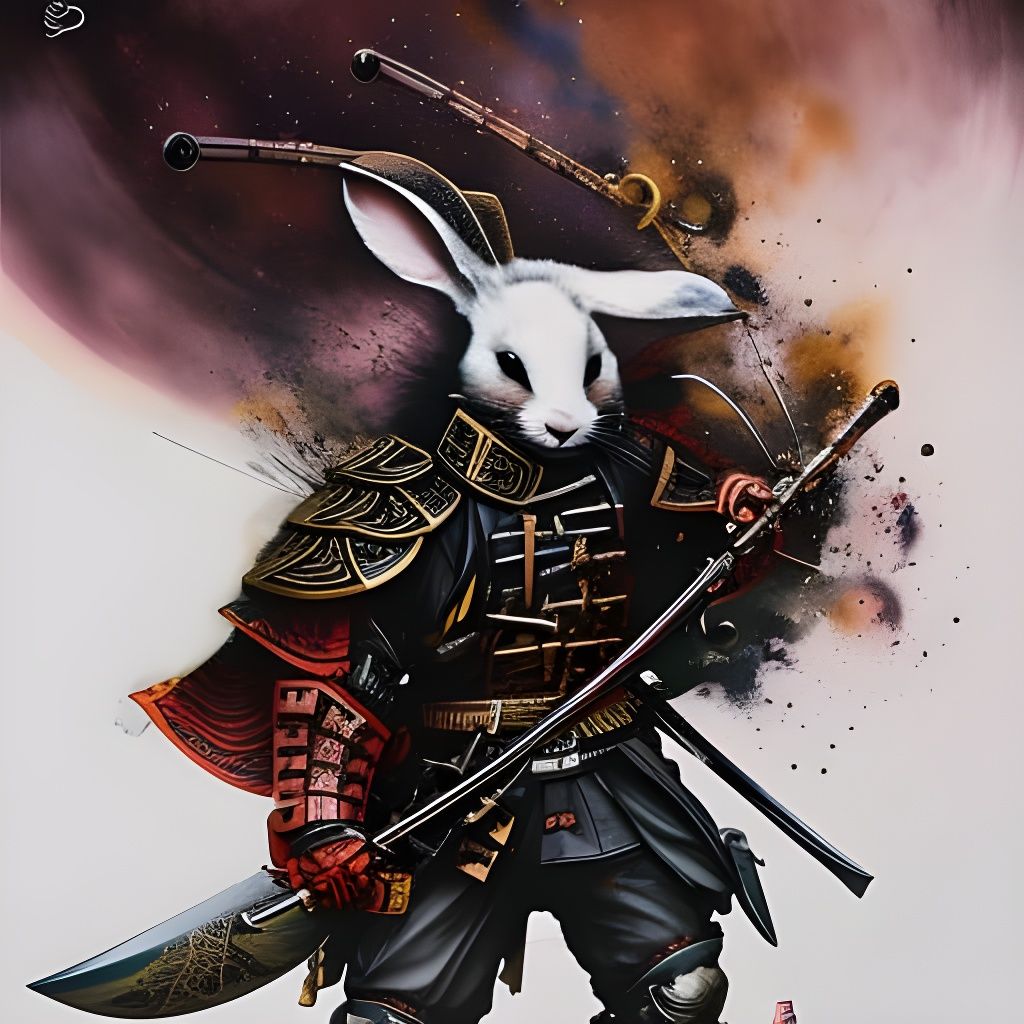 Bunny Samurai - AI Generated Artwork - NightCafe Creator