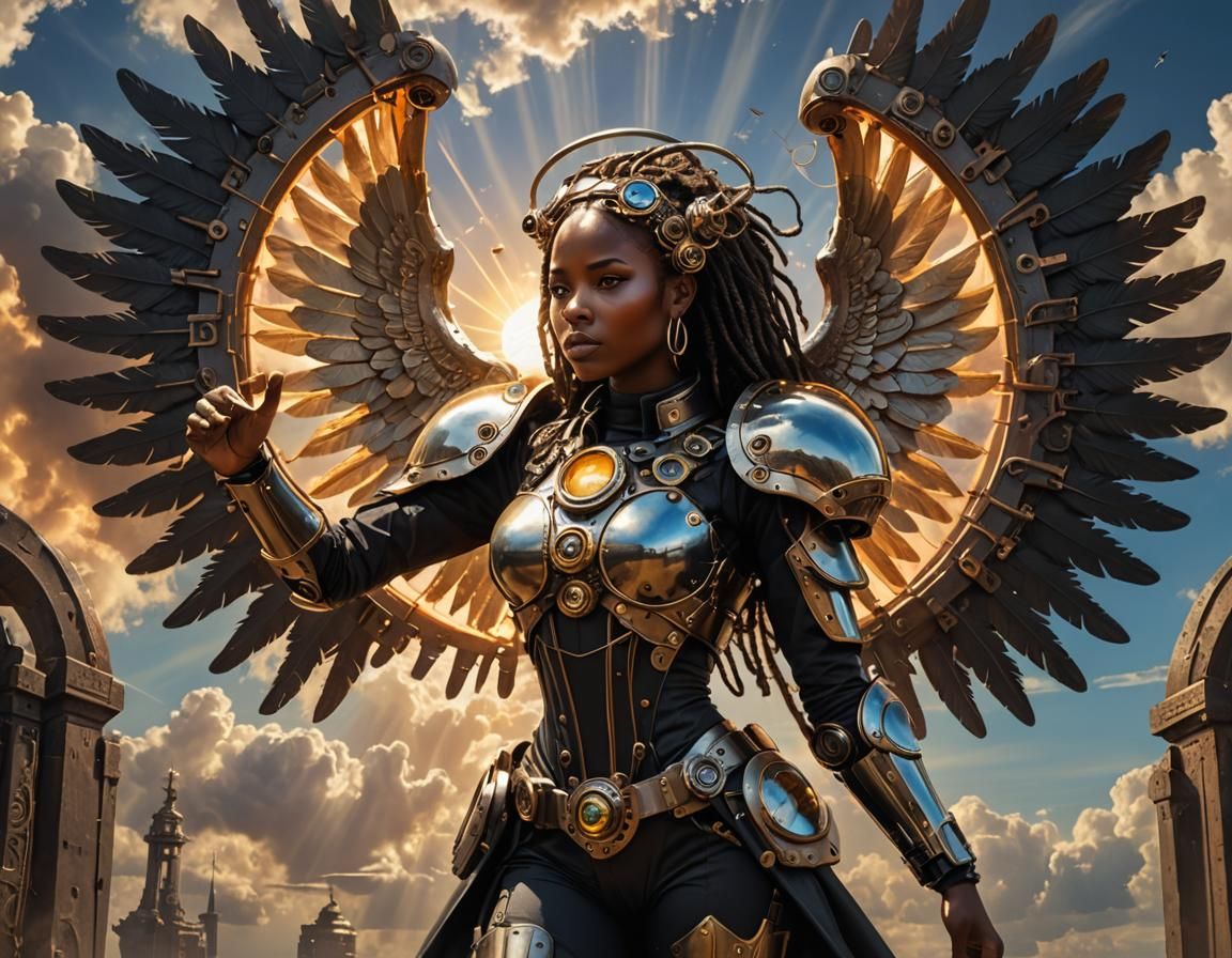 African Steampunk Amor - AI Generated Artwork - NightCafe Creator