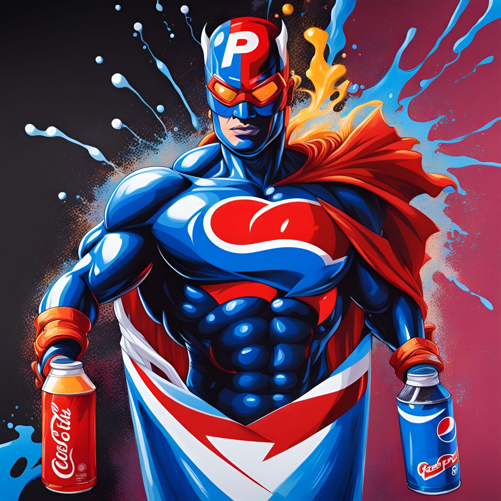 Cola Man 01 - AI Generated Artwork - NightCafe Creator