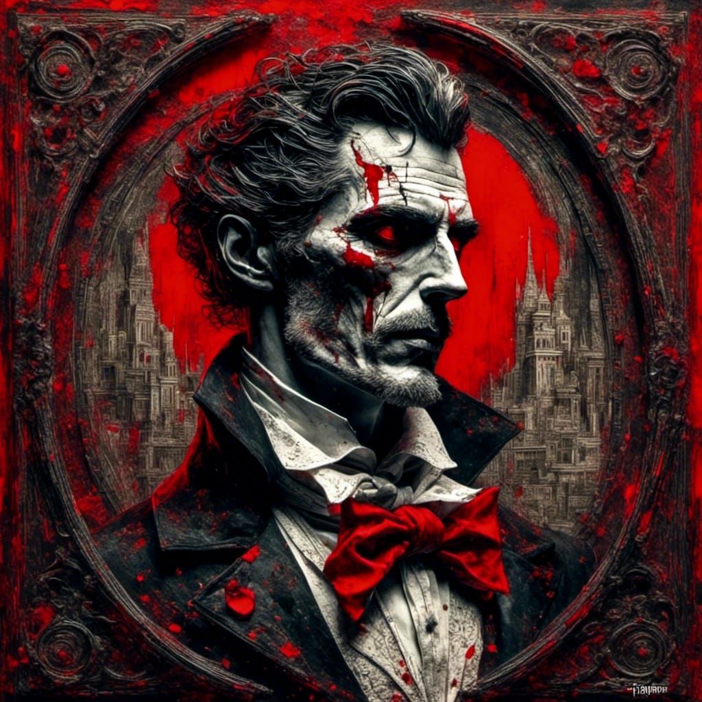  <lora:Fury2:1.0> Dracula, red 