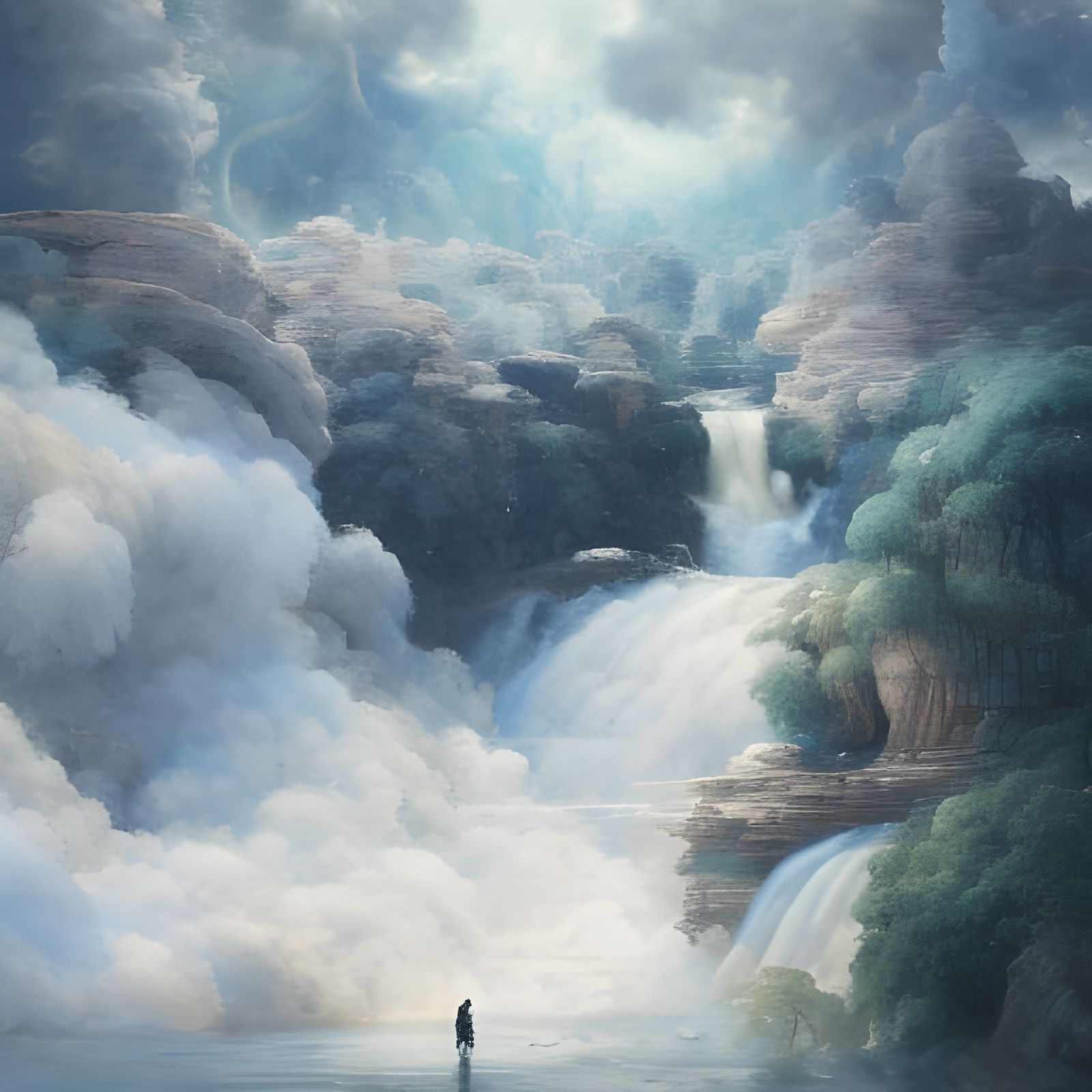 Cloudfalls  by @Meck