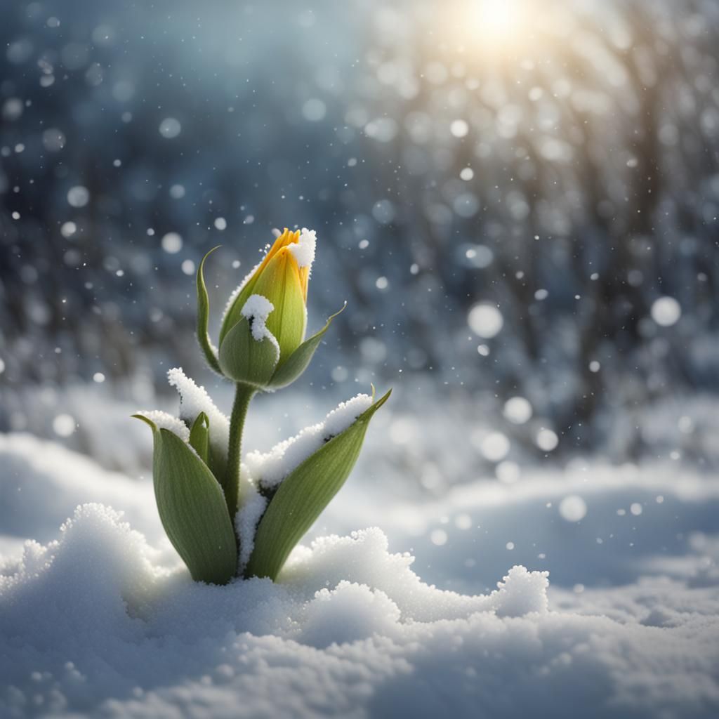 Budding Flower  by @Gwin-the-Elf