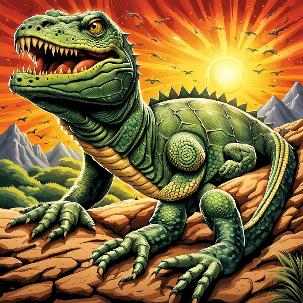 Release your inner reptile! AI Generated Artwork NightCafe Creator