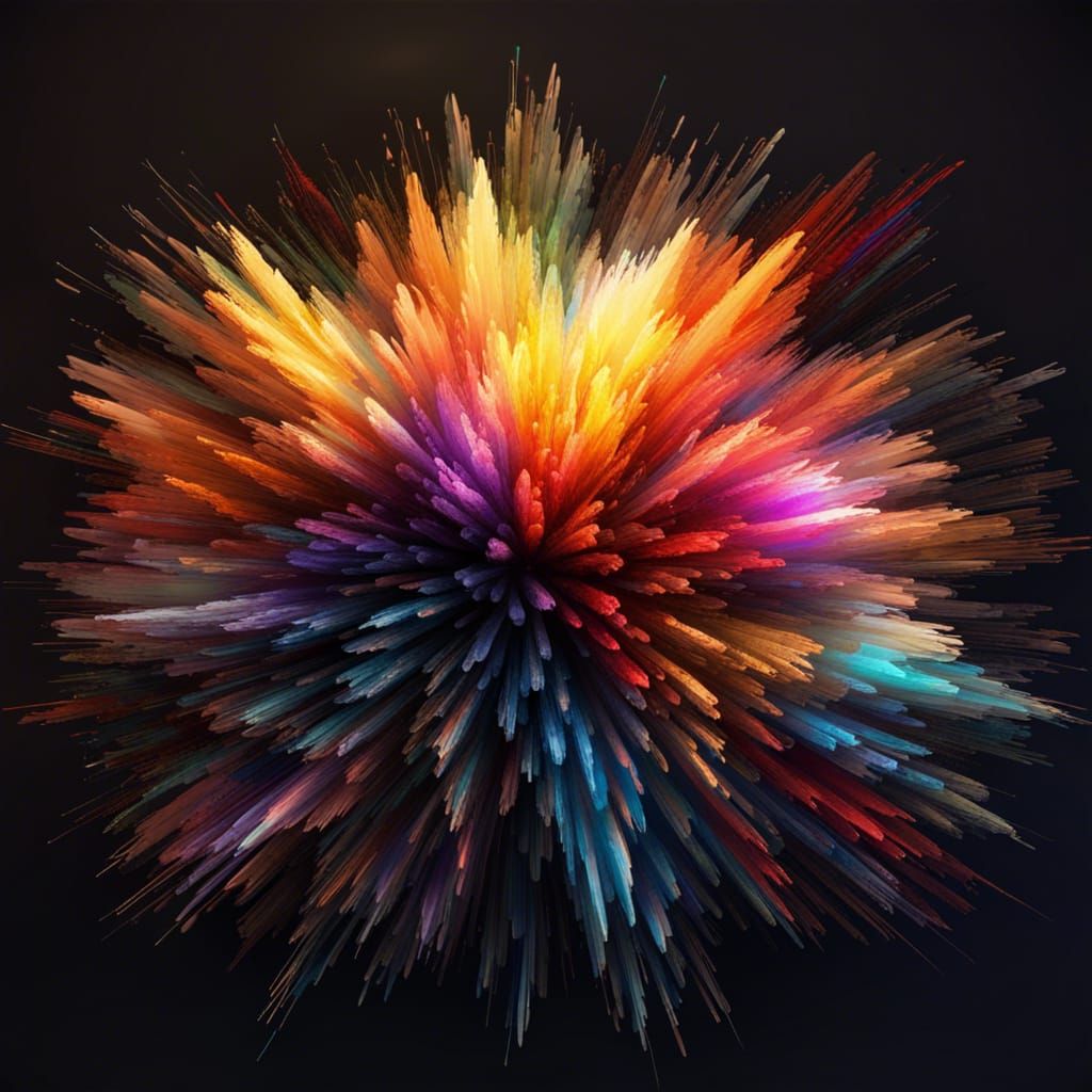 Color Explosion - Ai Generated Artwork - Nightcafe Creator