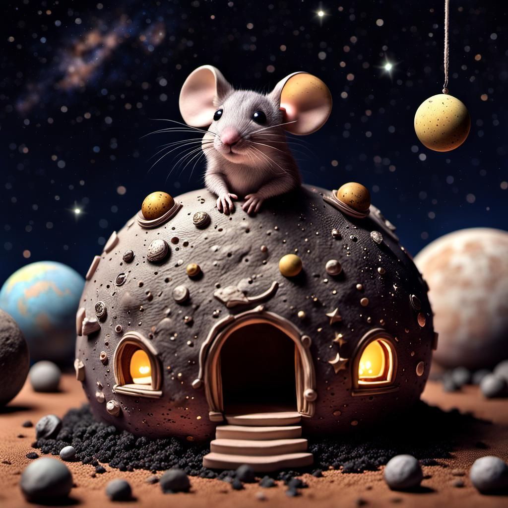 Chibi Mouse's Sweet Home on the Moon