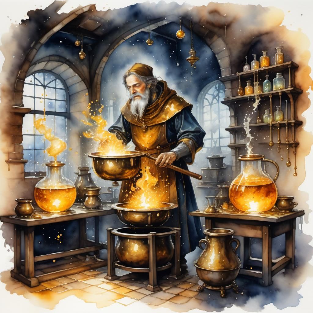 medieval alchemist's - AI Generated Artwork - NightCafe Creator