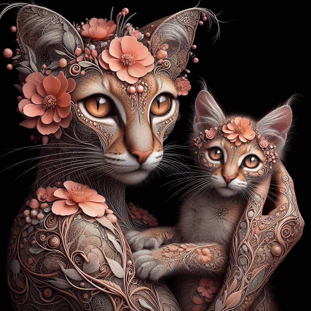 Flower Cats!!!!