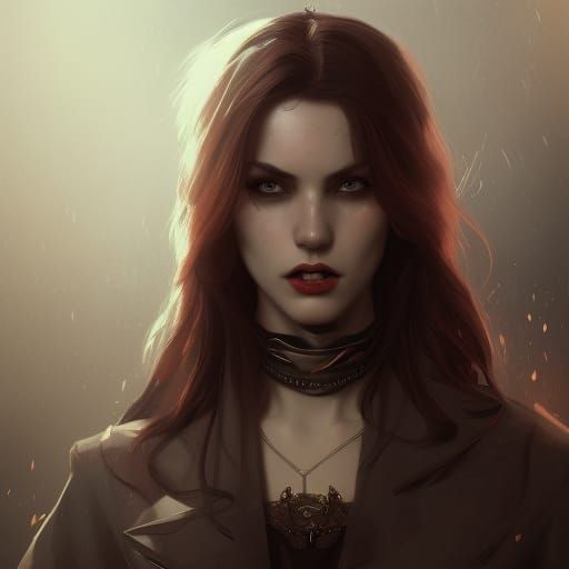 Swedish female vampire - AI Generated Artwork - NightCafe Creator