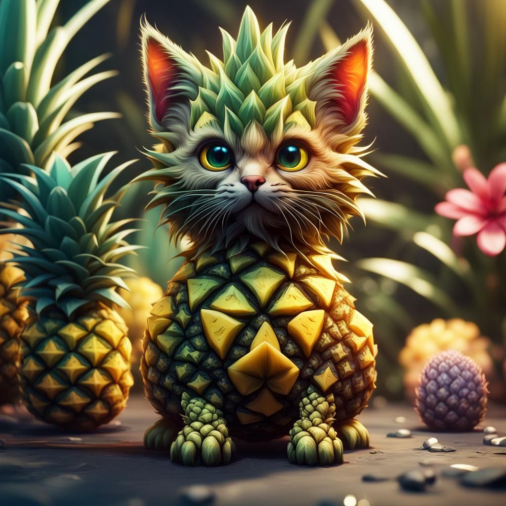 pineapple kitten
