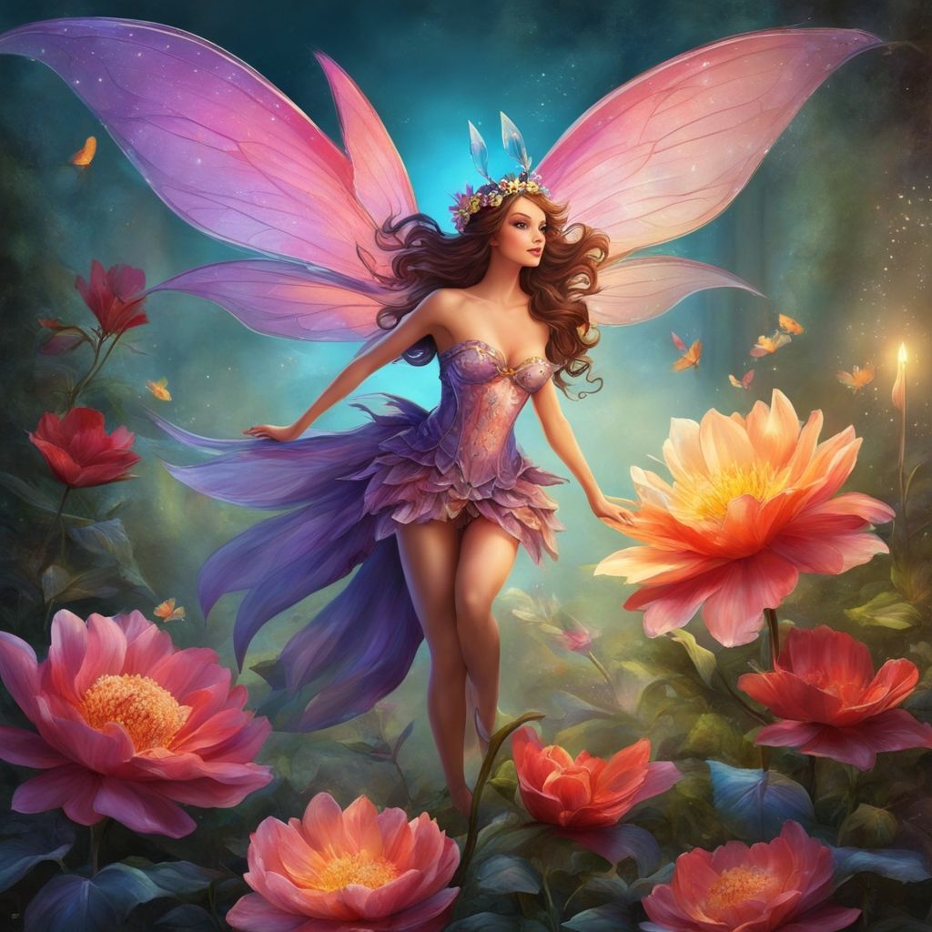 Fairy Among the Flowers