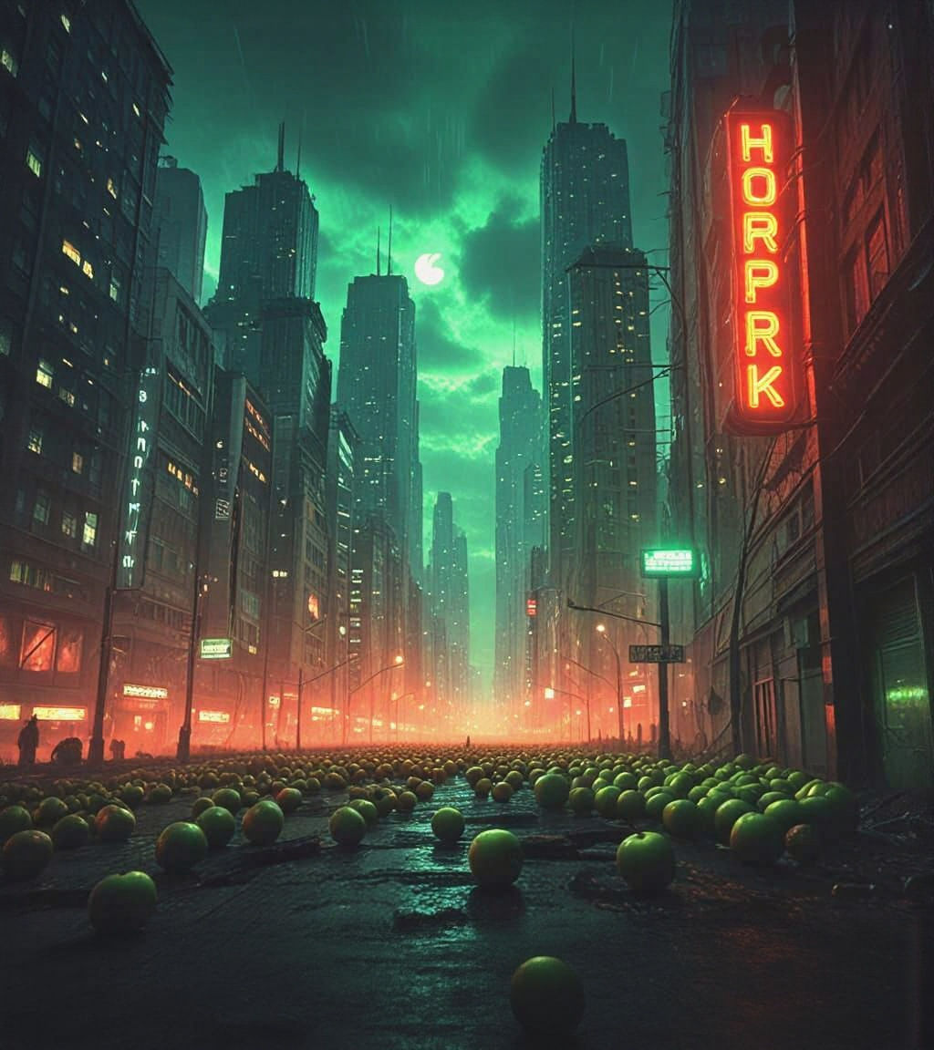 Cyberpunk Apple City #2803