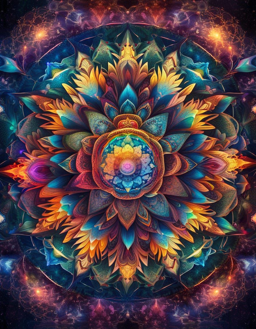 Flowery Mandalas Intricate   by @Heralyn