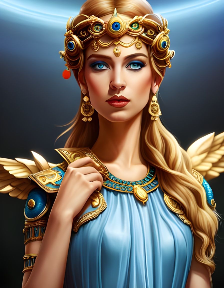 Athena, Greek Goddess of Wisdom - AI Generated Artwork - NightCafe Creator