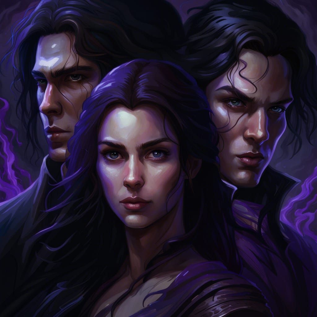 Triplets from a fantasy novel - AI Generated Artwork - NightCafe Creator