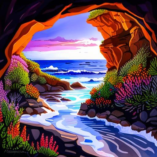 Cartoon Cave - AI Generated Artwork - NightCafe Creator