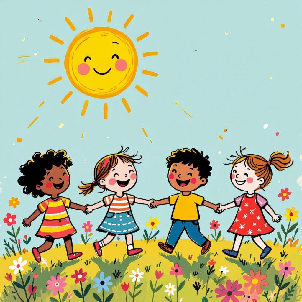 crria uma imagem sobre os direitos das crianças