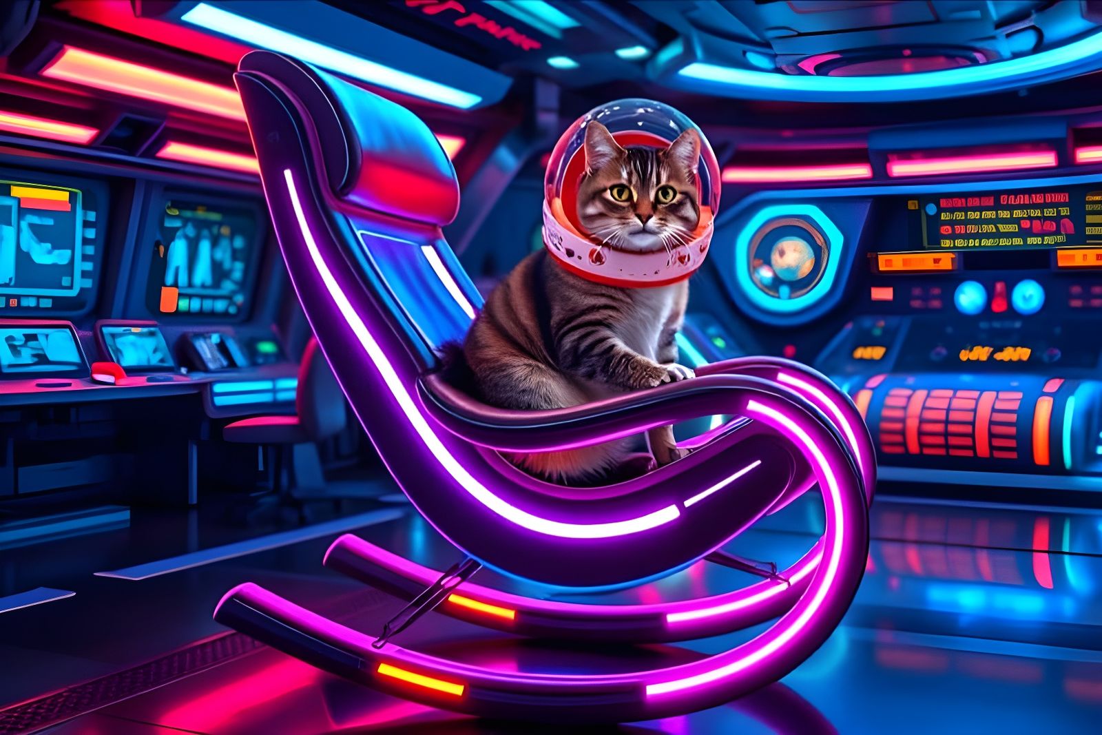 Space Cat Rocker  by @Gary Murakami
