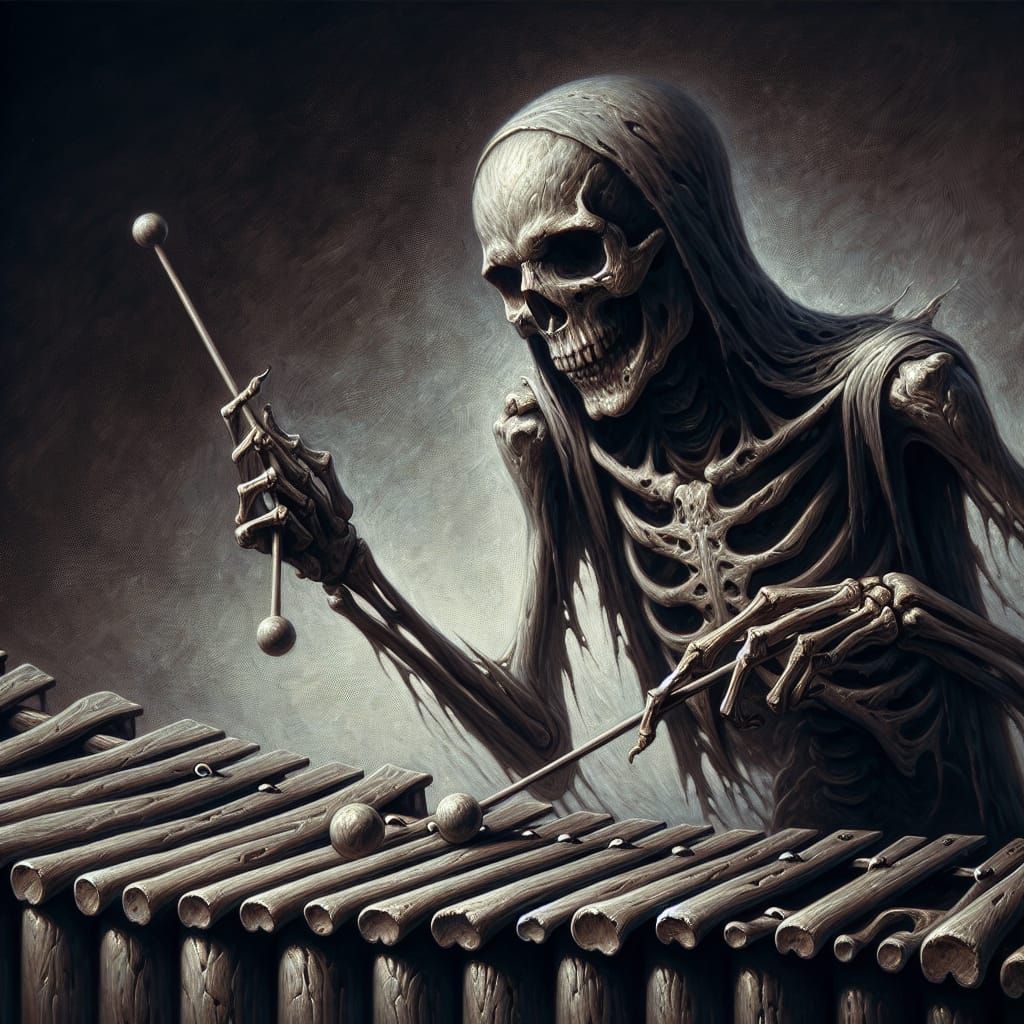 Playing the xylobones  by @Gumnut