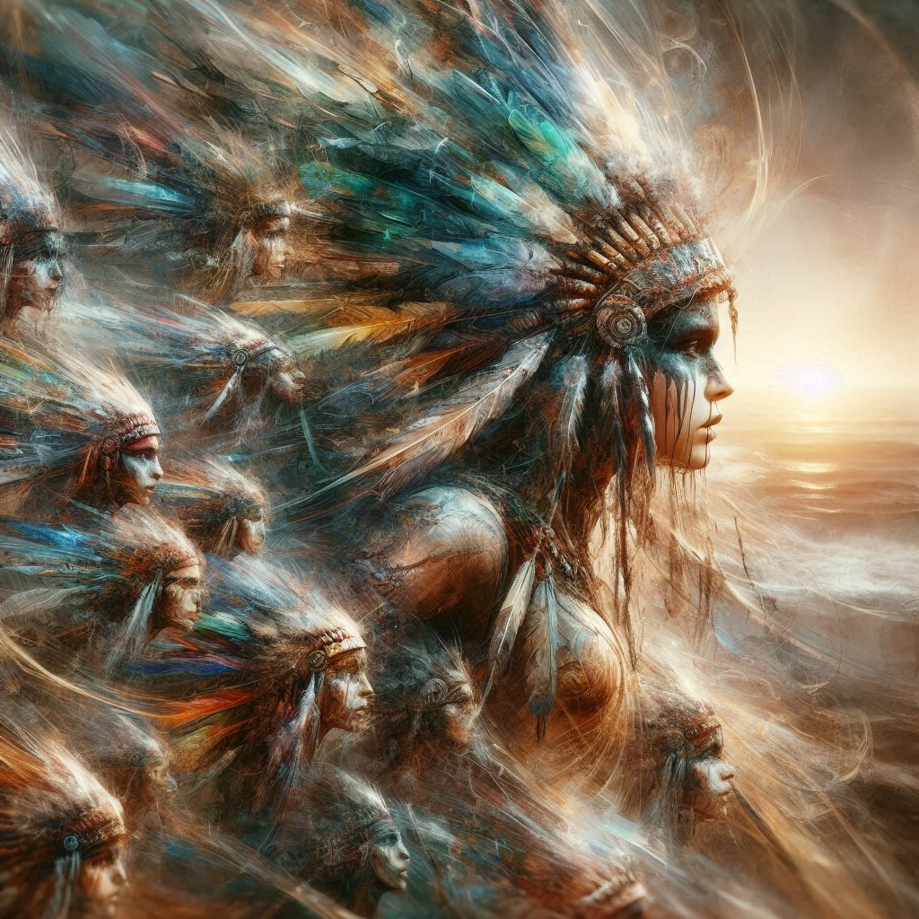 double exposure beautiful fantasy portrait landscape..