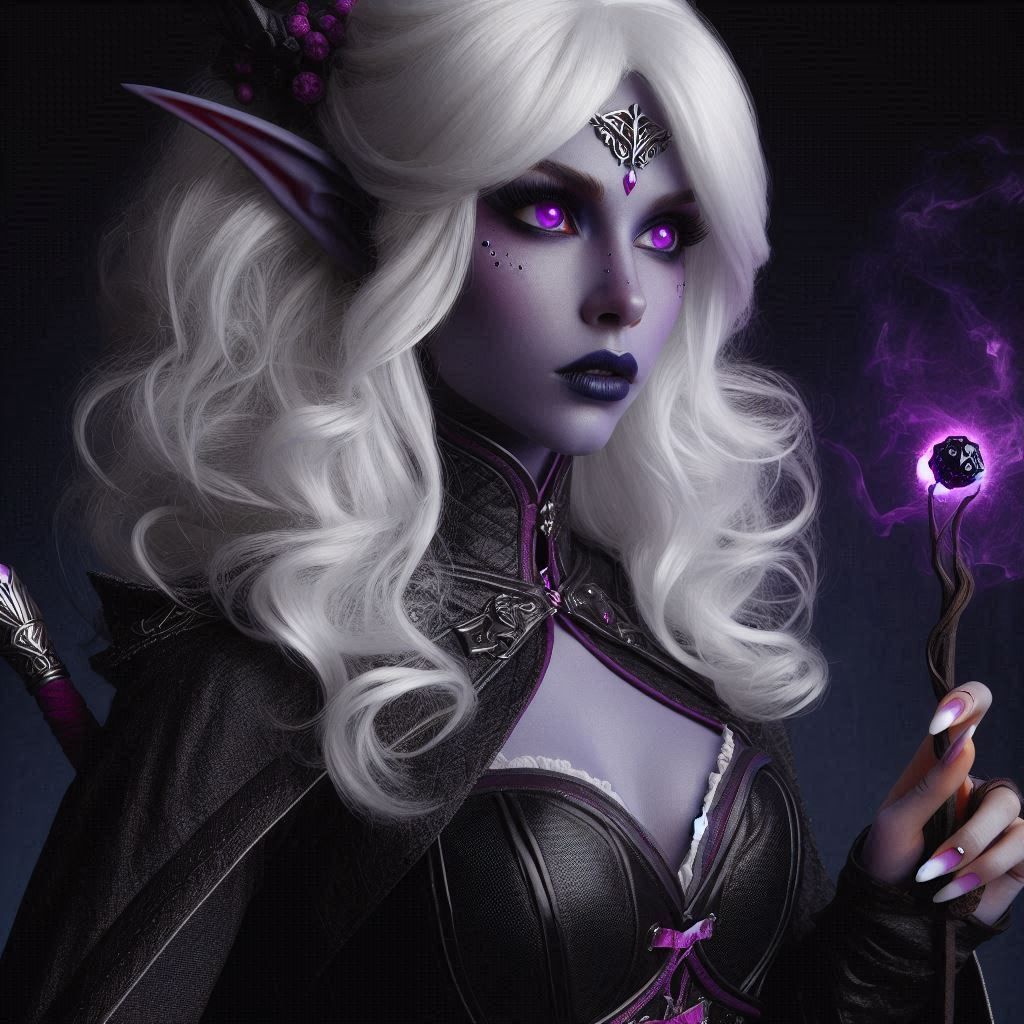 Drow female mage