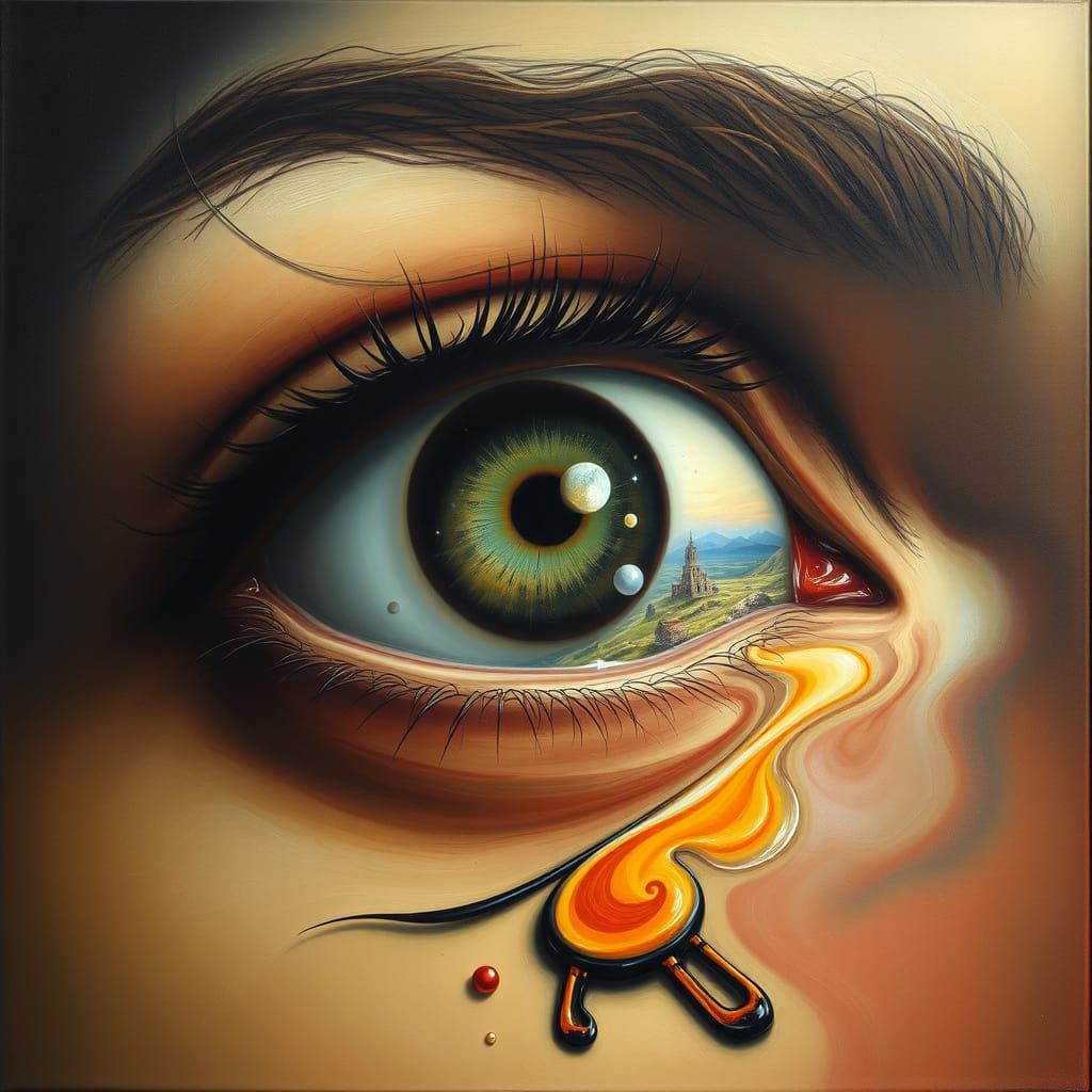 Fiery Kr(eye)  by @TheExistentialSquirrel