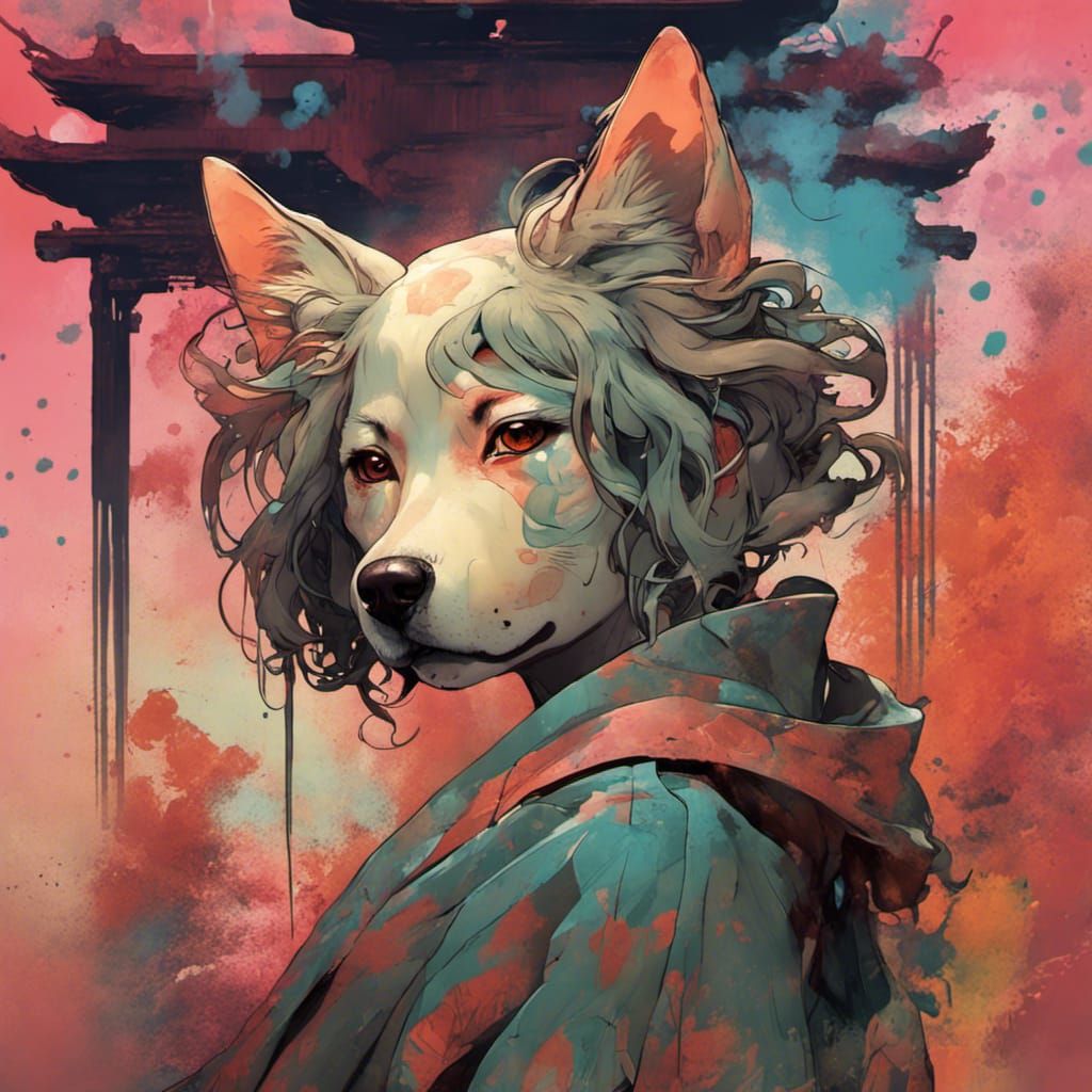 Inugami - Dog Yokai 2 - AI Generated Artwork - NightCafe Creator