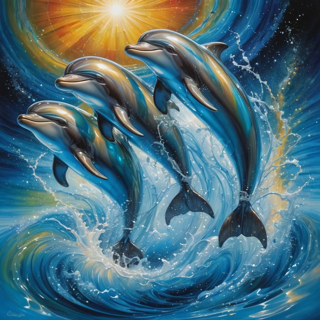 Animal Olympics - Dolphins Performing Synchronized Artistic ...