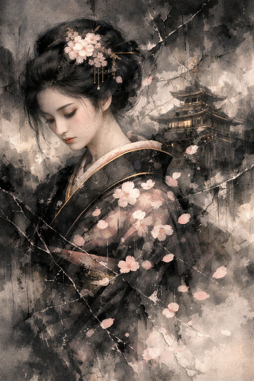 Double exposure portrait