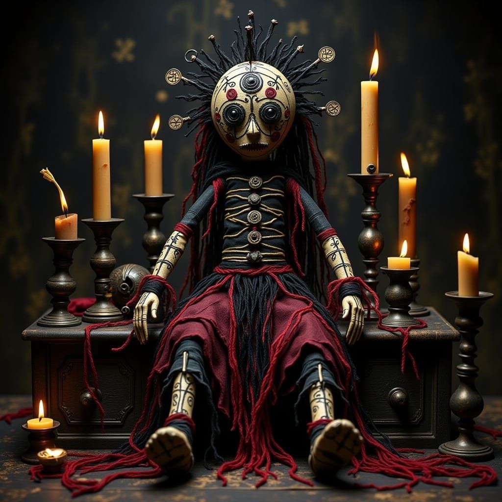 <lora:The Voodoo Flux:1.0> Voodoo doll