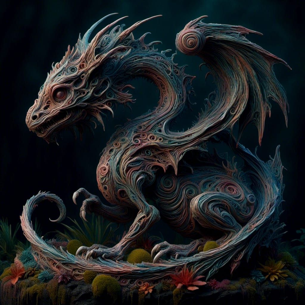 <lora:Wonky Houses ALIVE:1.0> reptilian dragon