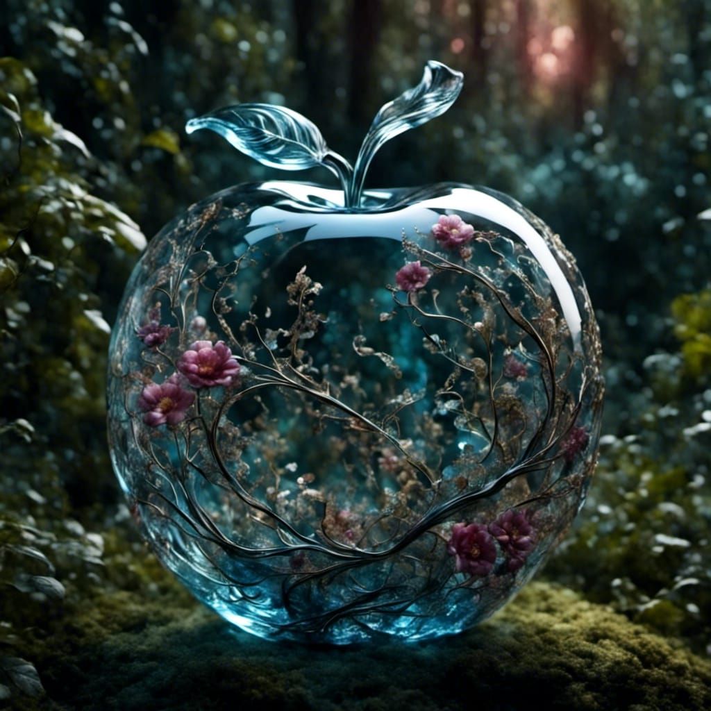 a glass apple   by @KallenG