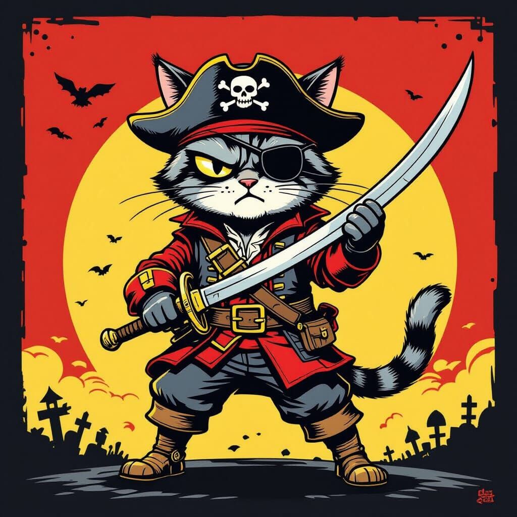 Capt Miau  by @Mumbai AI