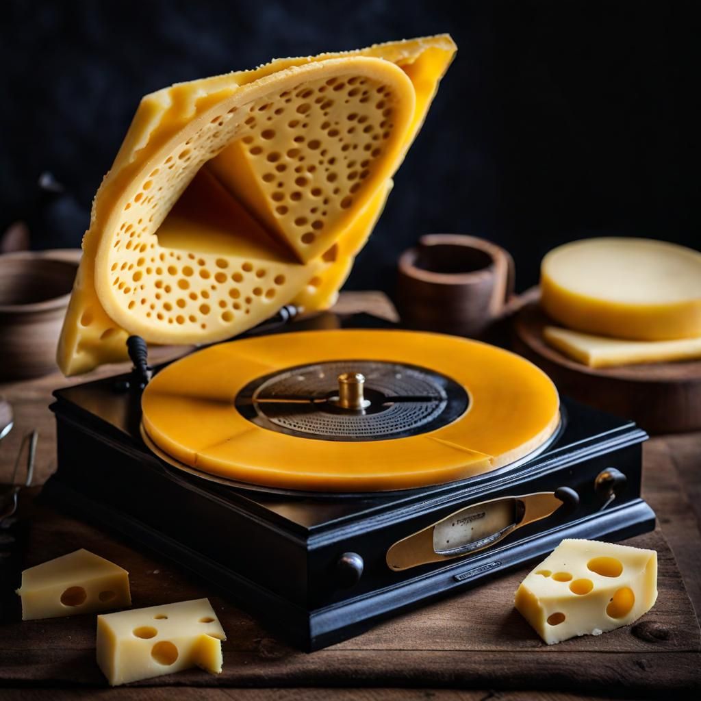 Cheesy Music! II AI Generated Artwork NightCafe Creator