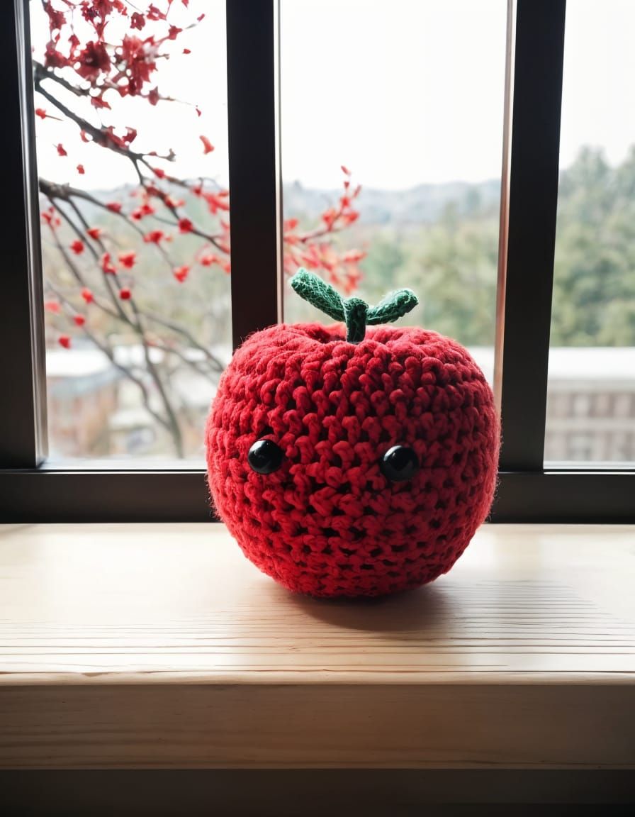 Good Morning Apple - Crocheted