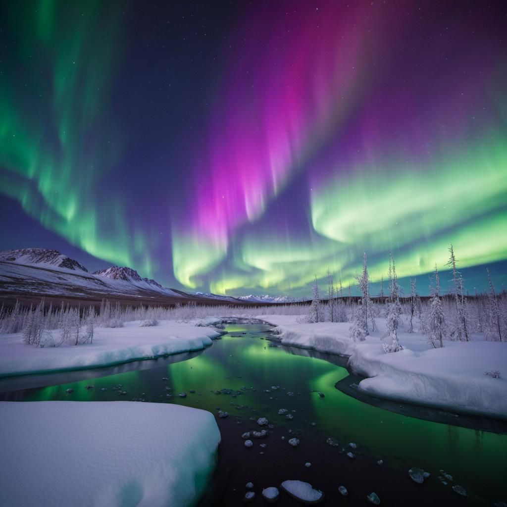 In the remote reaches of the Arctic tundra, under the expans...