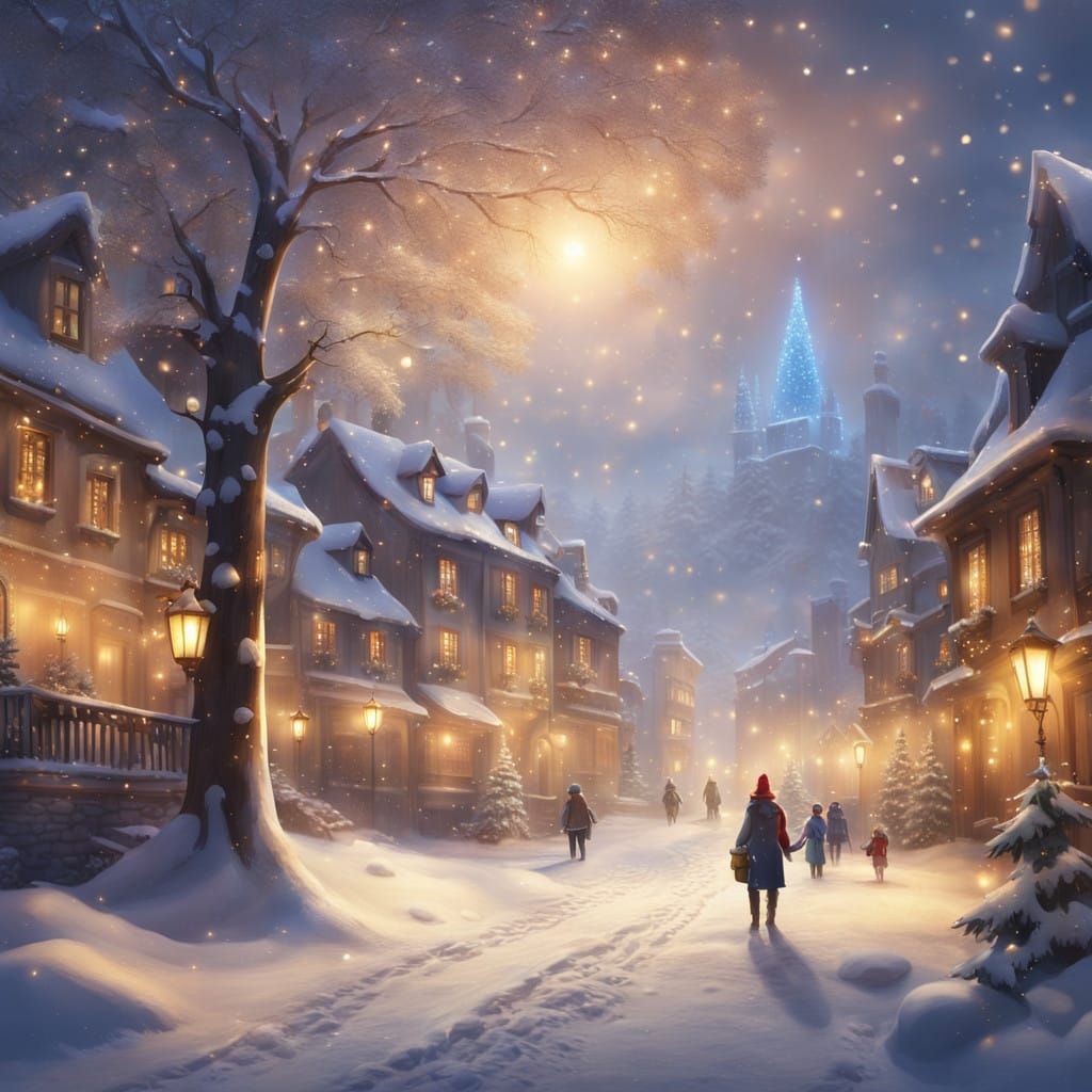 Christmas Eve Nightscapes  by @Blekkmacsek