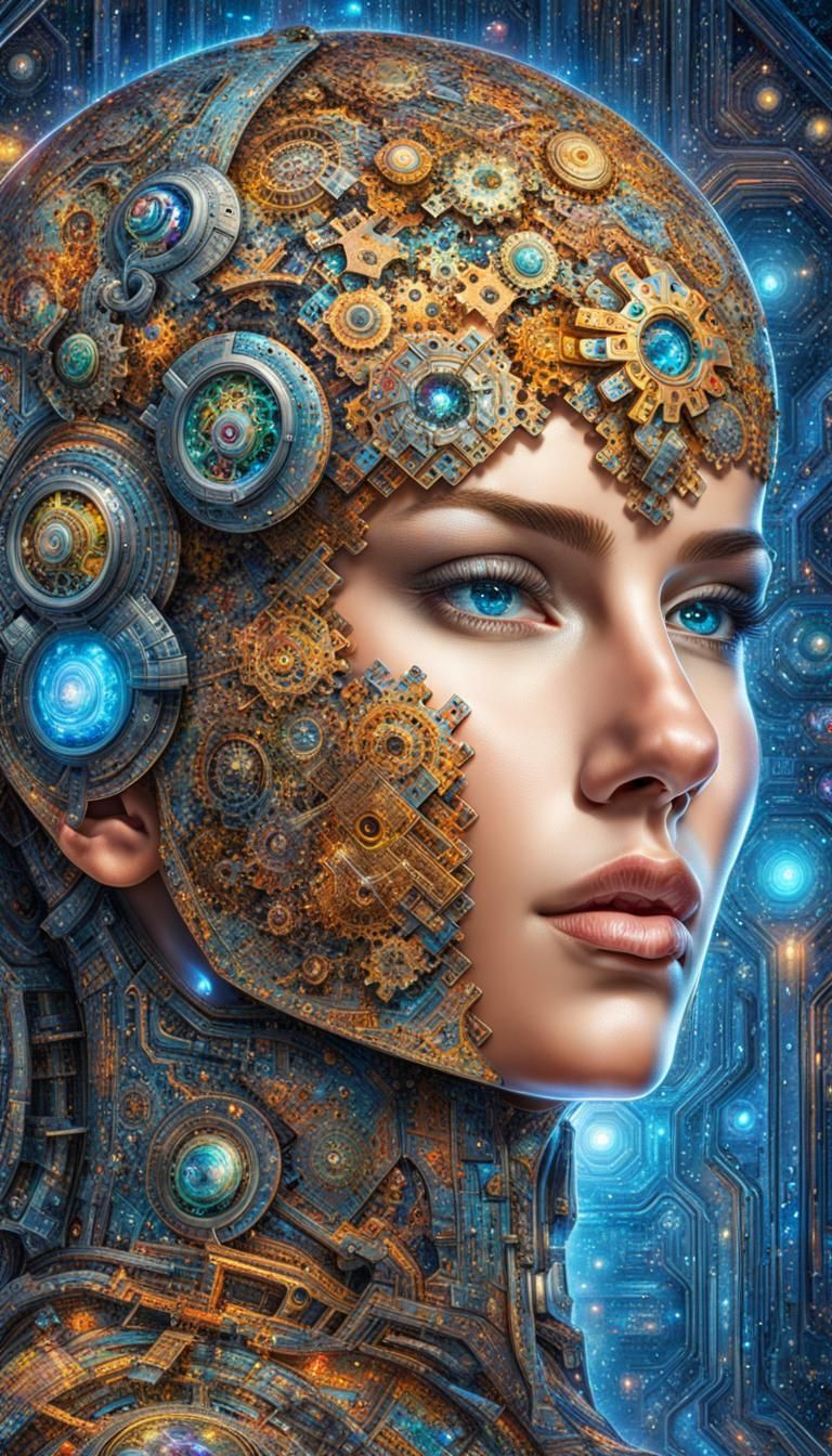 Clockwork Enigma: The Steampunk Cyborg - AI Generated Artwork ...