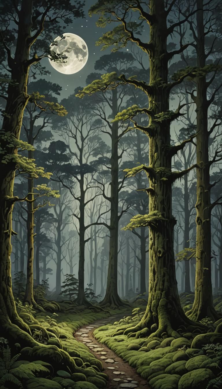 a serene forest