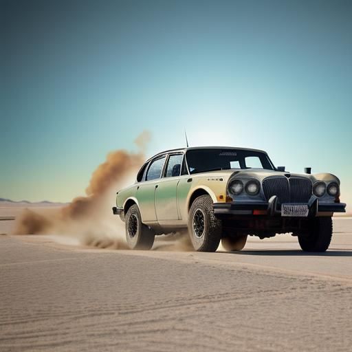 1985 Jaguar XJ6 patina rusty tan Baja buggy mad max driver i...
