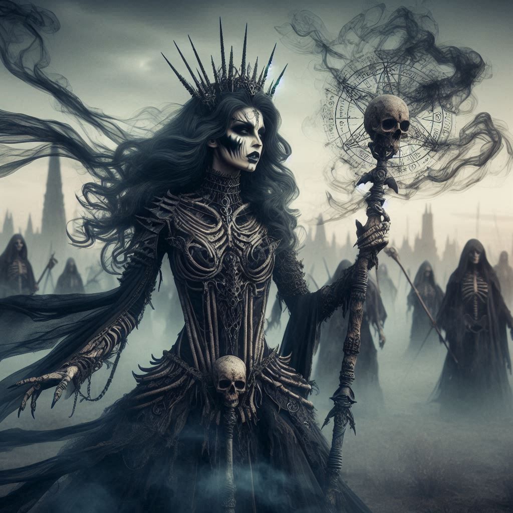 Priestess of death summons her army