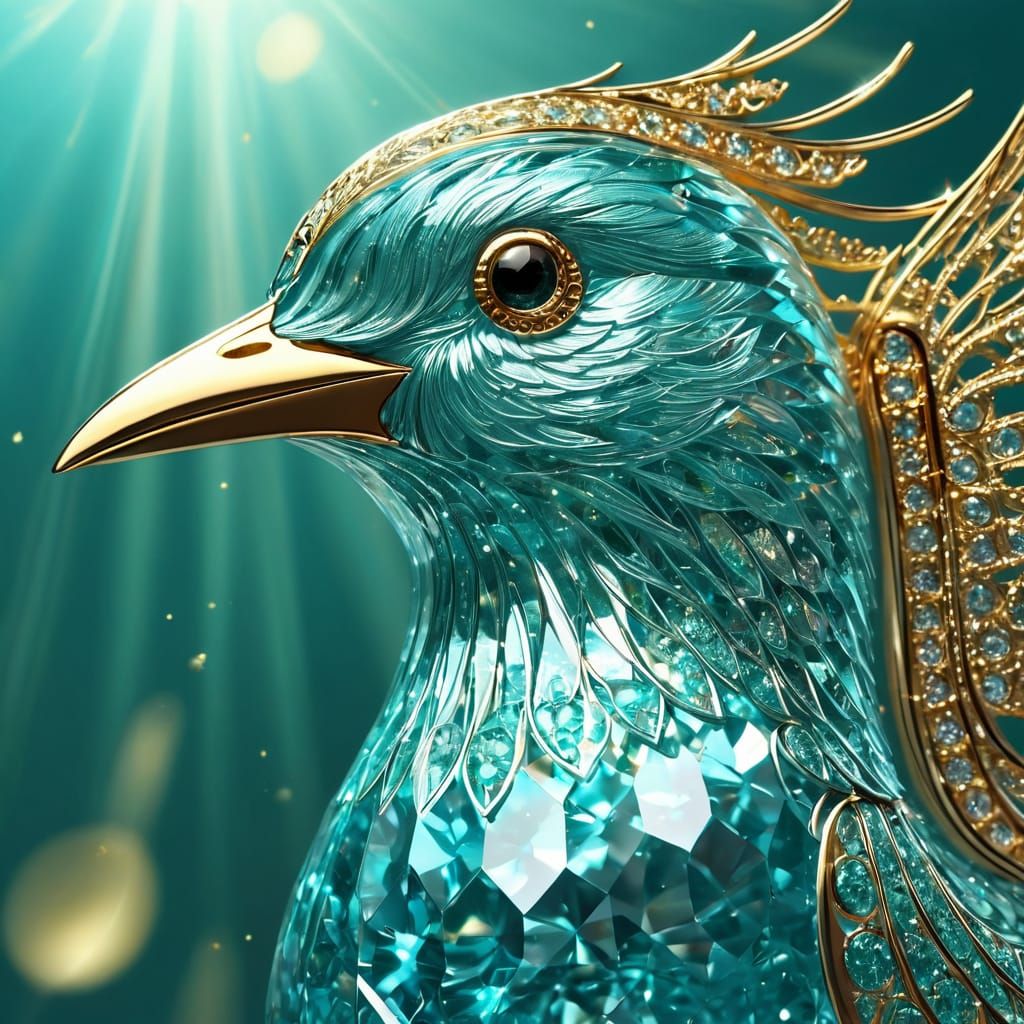 Aquamarine Bird