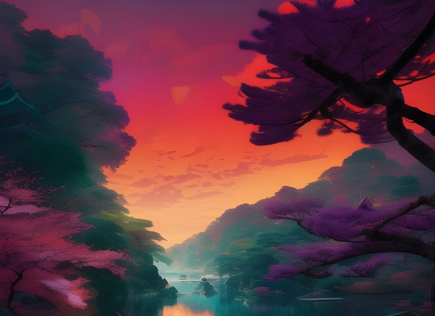 Dusk - AI Generated Artwork - NightCafe Creator