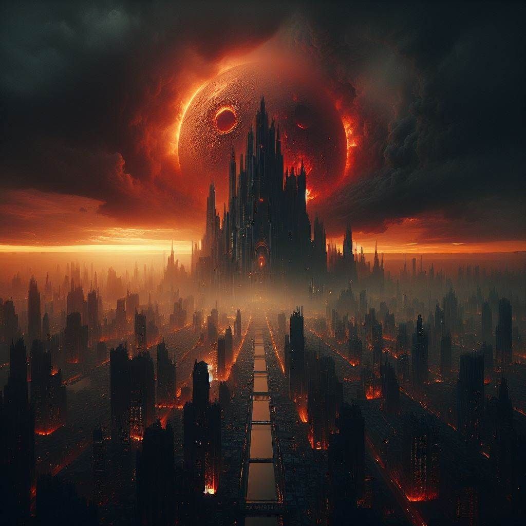 City of Hell (DALL-E 3 Edition) - AI Generated Artwork - NightCafe Creator