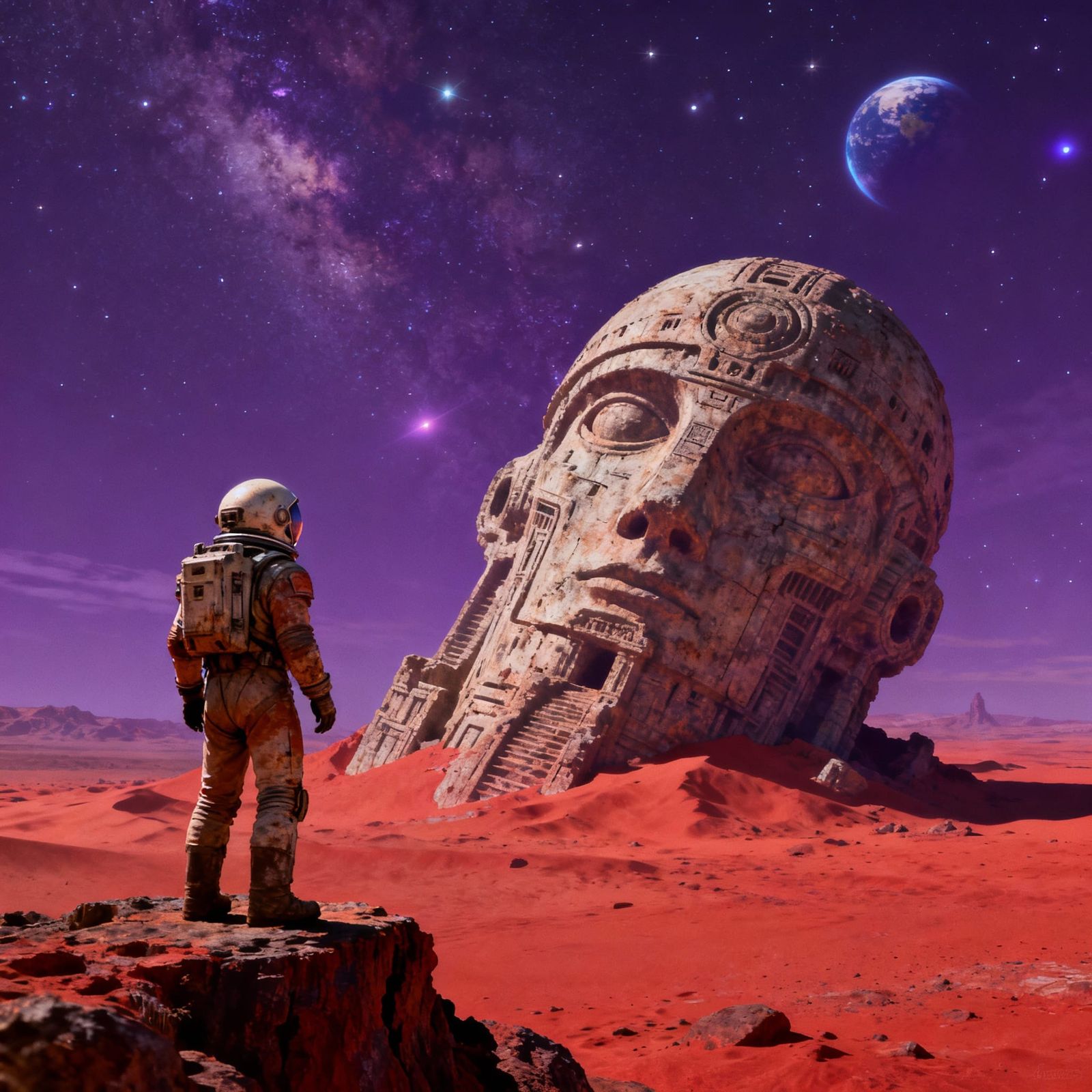 A secret history on Mars  by @Maxswell