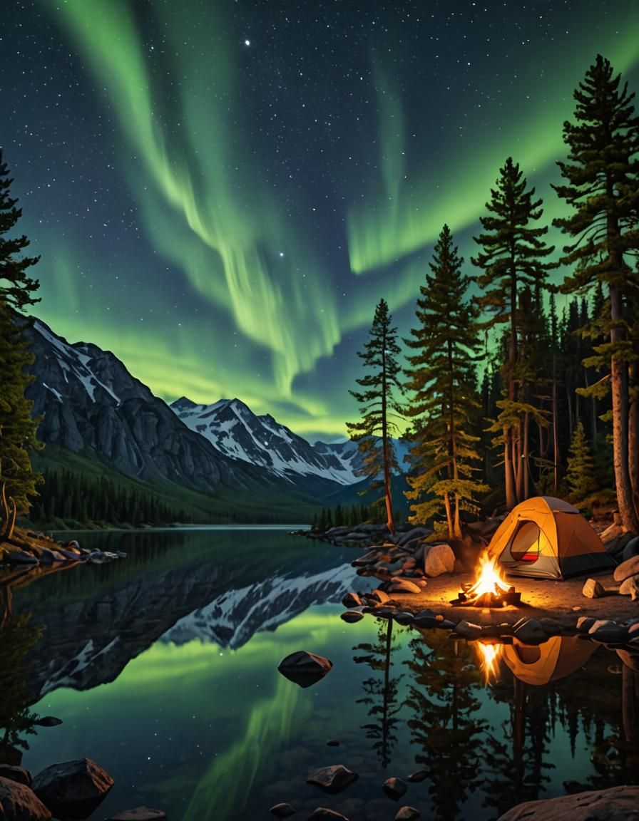 Lakeside Camping  by @Cheshy