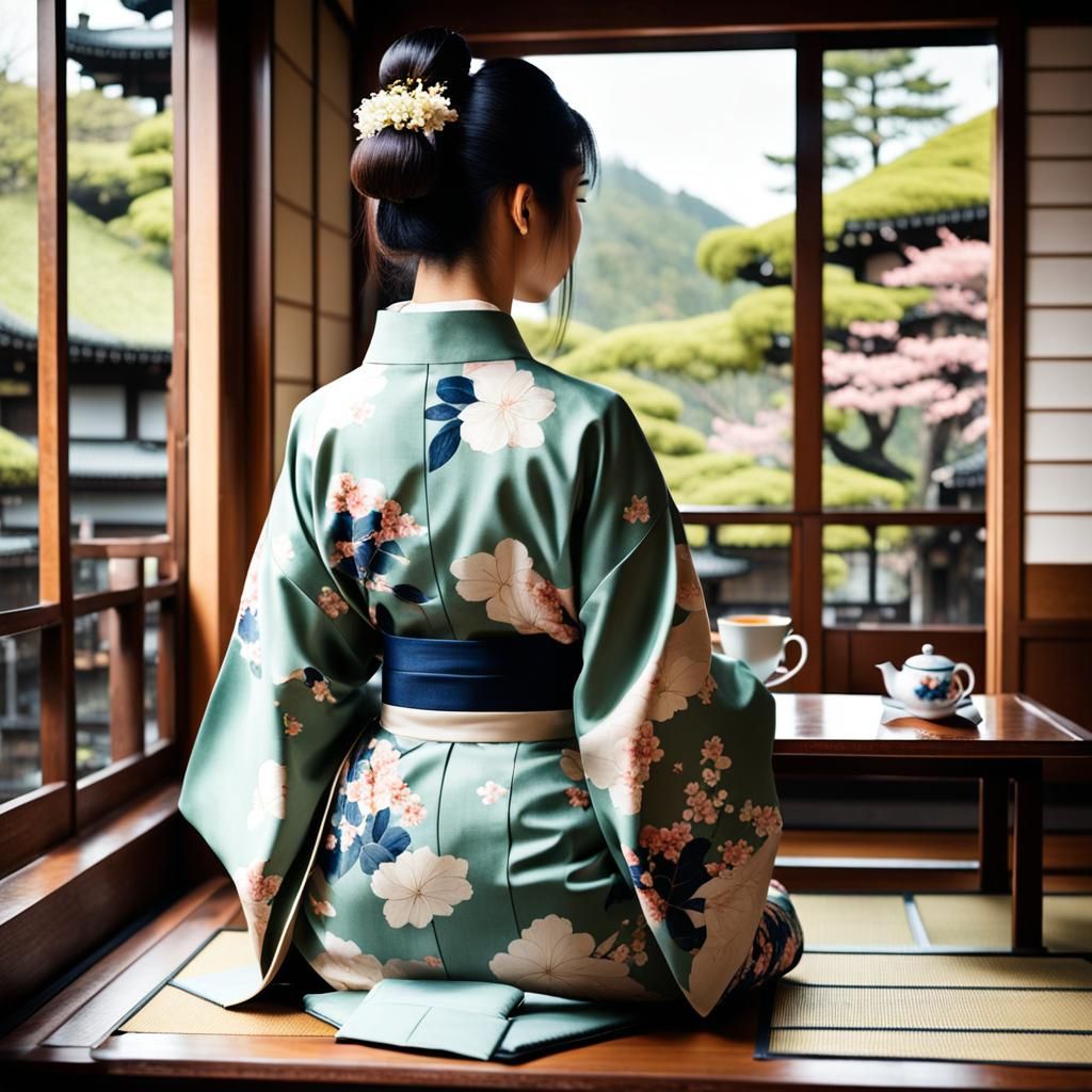 Japanese tea house.