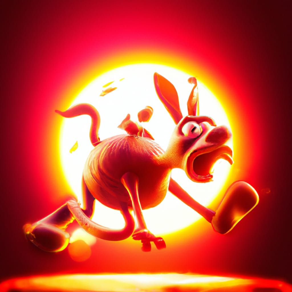 red fire outrage and earth donkey