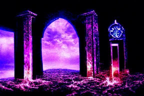 Gate of eternity at the edge of time
