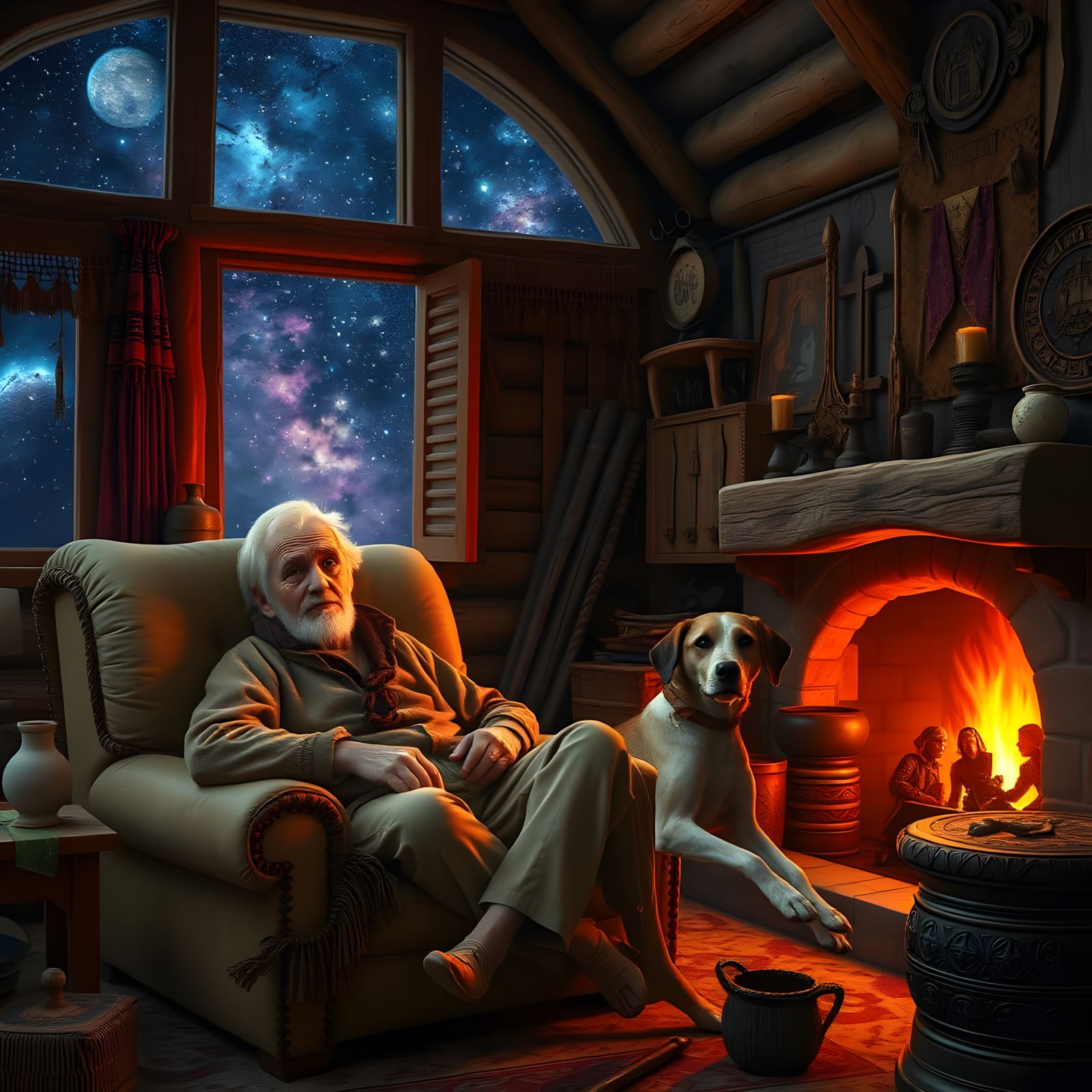 A cozy evening